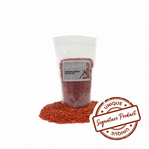 Lauren-E - Cherry Red Shimmer Peelable Wax - Bag